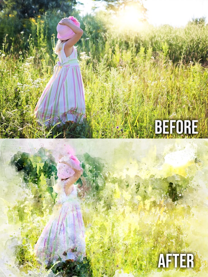 Turn your photo into watercolor painting by Highlifecrew Fiverr