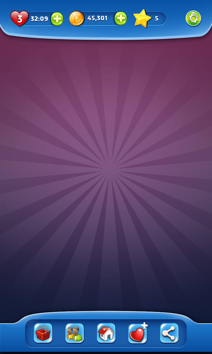 create UI and graphics design for the game