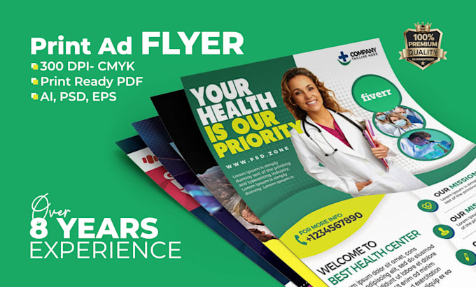 design print ad for magazine, or promotional flyer