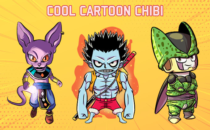 draw cool stylish cartoon chibi for your project needs