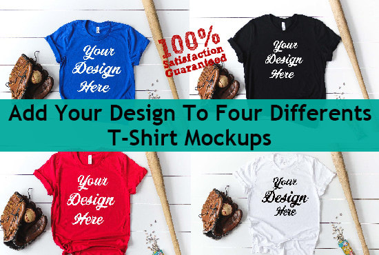 Do flat lay tshirt mockup for your design by Mockupservice | Fiverr