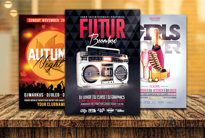 design creative flyers and posters