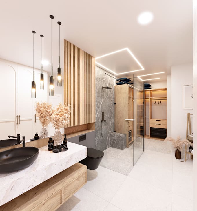 3d interior realistic rendering