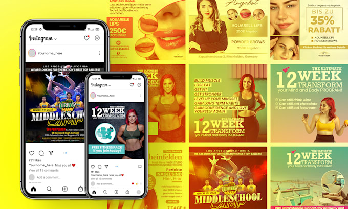 design high converting facebook ad creative and instagram post