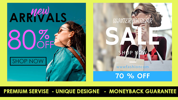 design 2 stunning instagram ads post in 24 hours