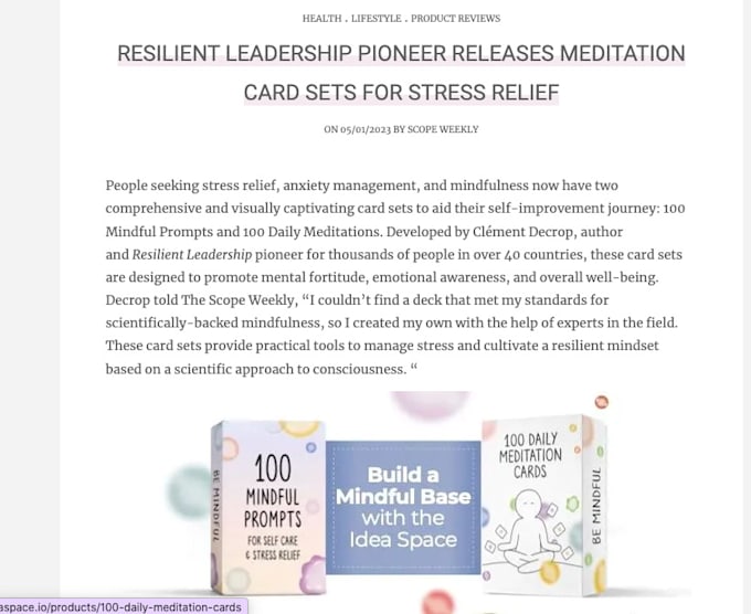 present to the press an influential PR campaign