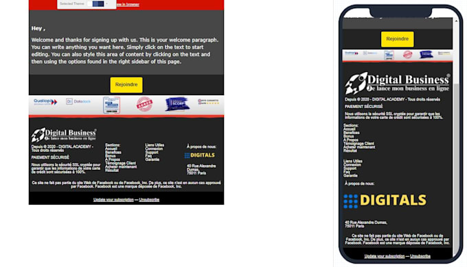 design attractive, responsive brand email template
