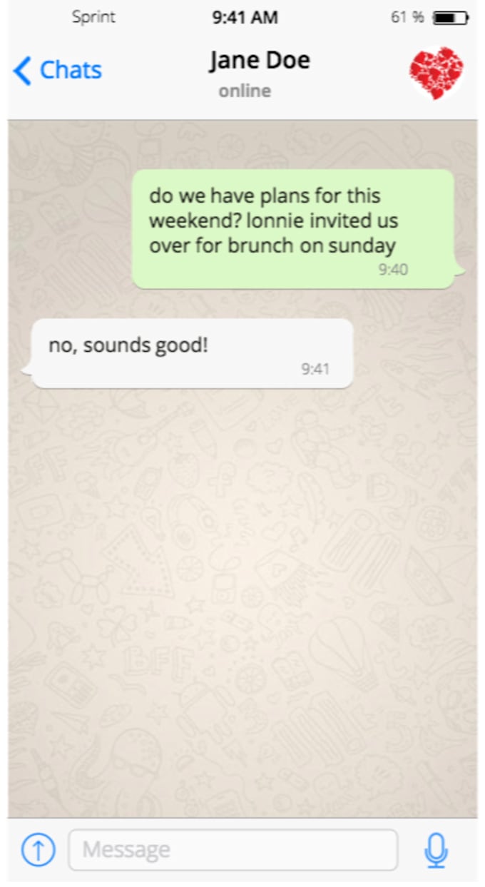 Create a professional text message mockup by Stellastarring Fiverr
