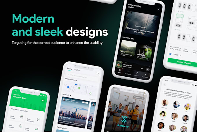 create a unique mobile app UI UX design