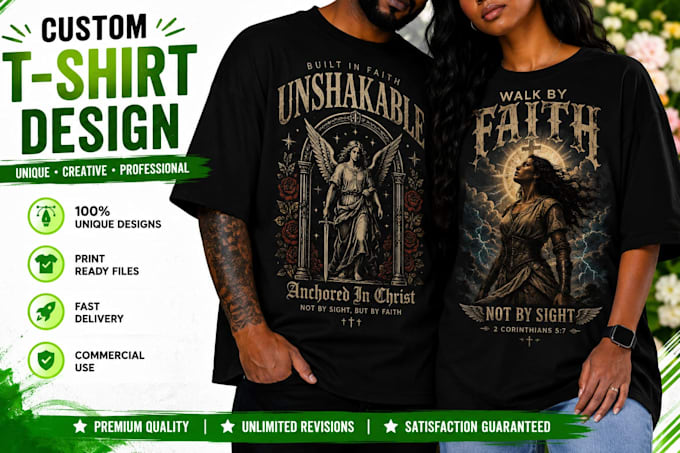 create custom streetwear t shirt design and graphic design
