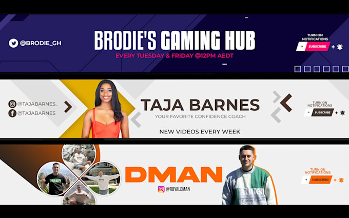design a fabulous youtube banner for you
