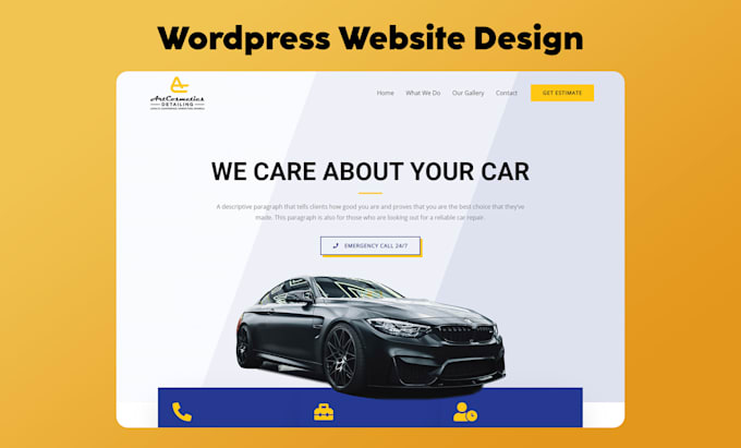 design a professional responsive wordpress website for business