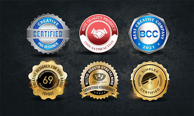 do logo design, gold seal, award seal, stamp, shield or web badge design