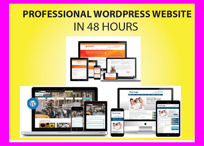 create and develop a professional responsive wordpress website design