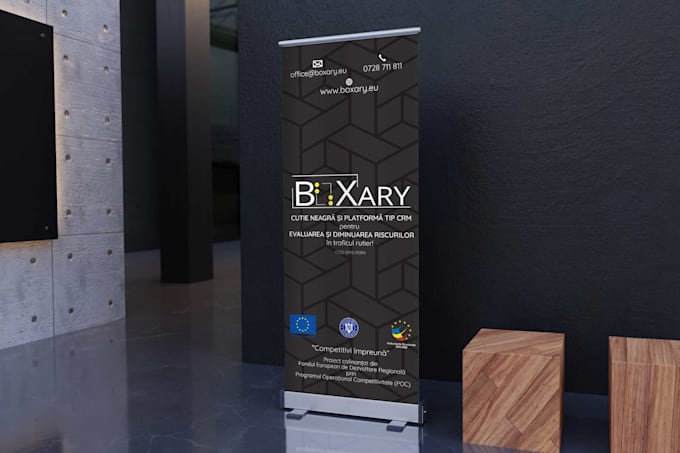 do a rollup banner design that will bring attention to it