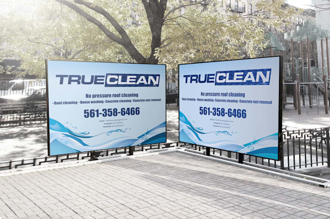 design yard sign, billboard in 24 hours