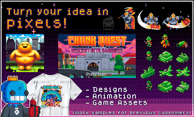 do pixel art for you