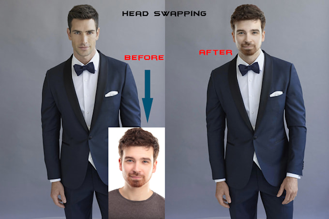 do face swapping or head swapping professionally