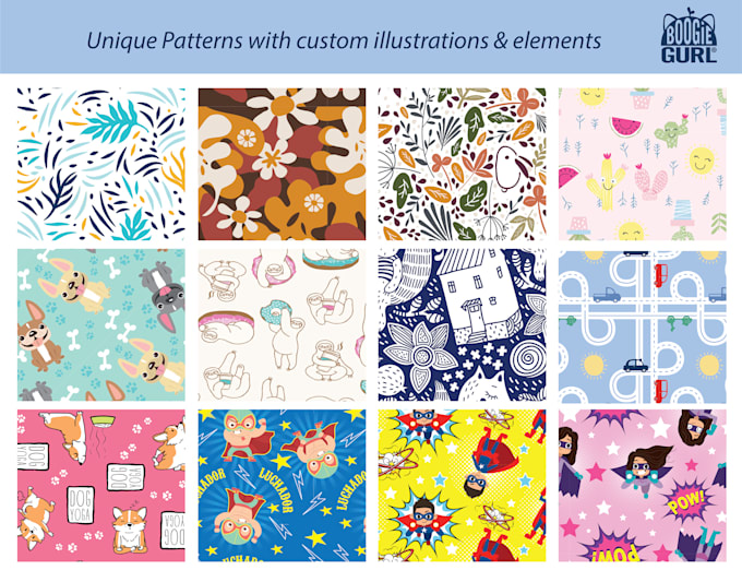 Custom Patterns Available Create a custom seamless pattern designs for any surface by Boogiegurl ...