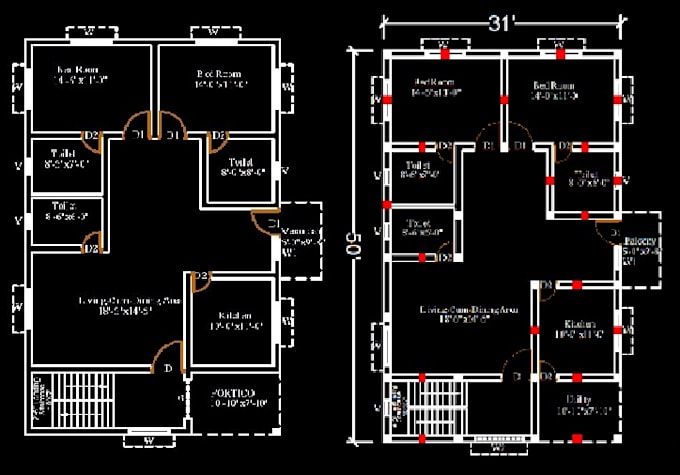 convert jpg, pdf or architectural plan to autcad drawing