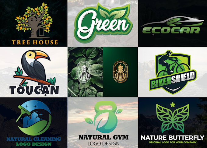 do professional natural logo design for brand business or company