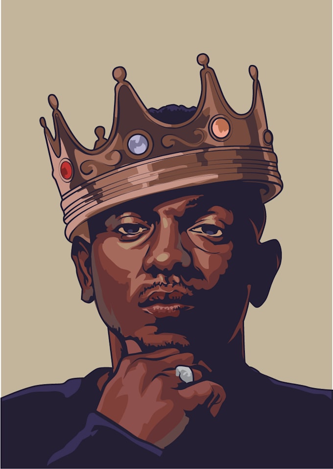 draw portrait vector illustration