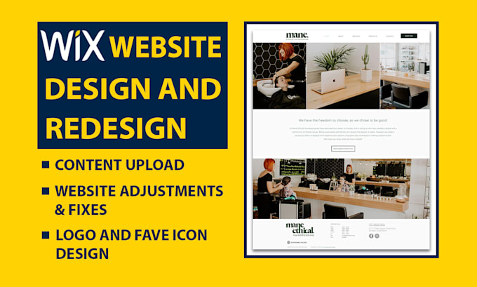do complete dynamic wix website or redesign wix website