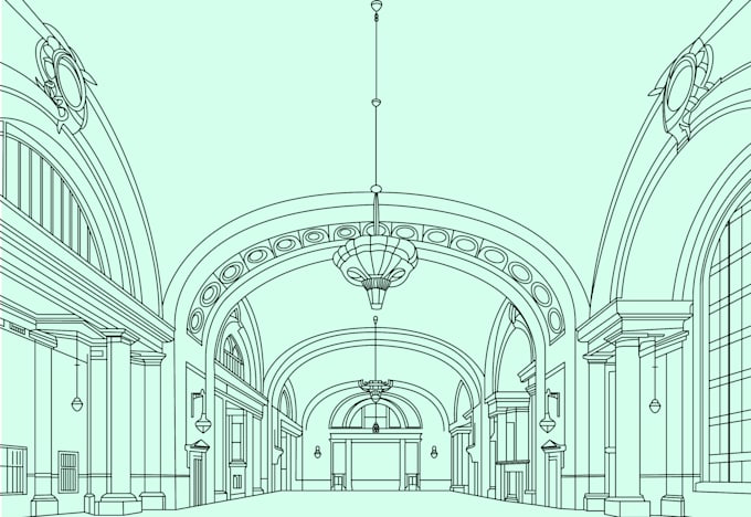 do hand drawn line art illustration for tattoo or branding