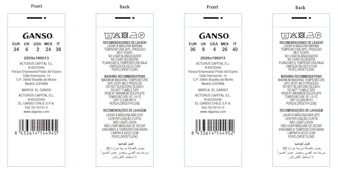Design very professional care labels,hangtag,clothing labels ...