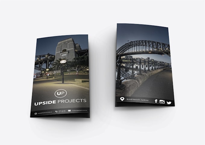 design a clean corporate brochure