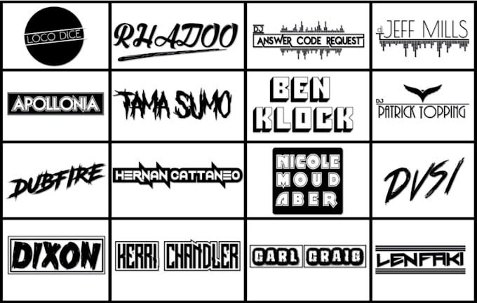 designs a simple professional , eye catching dj logo