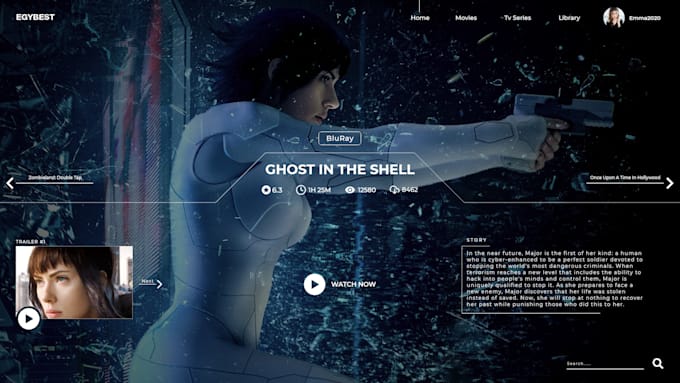 design a modern user interface for a website or mobile app