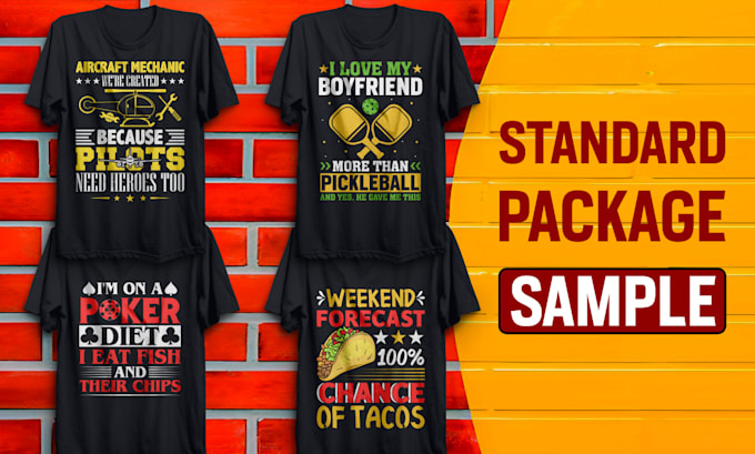 do custom t shirt design and merch designs
