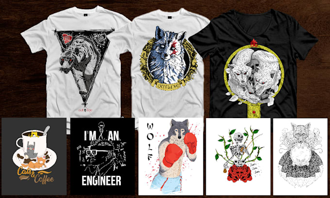 design original t shirt illustration from your ideas