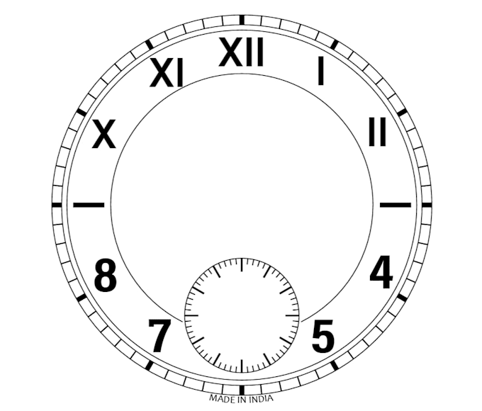 create custom watch and face in vector