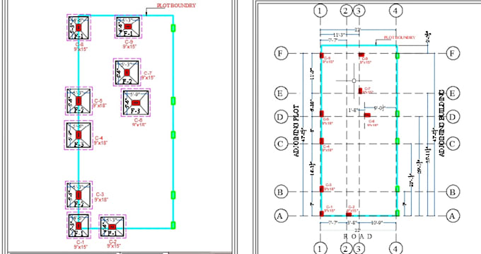 provide structural design of reinforced concrete buildings