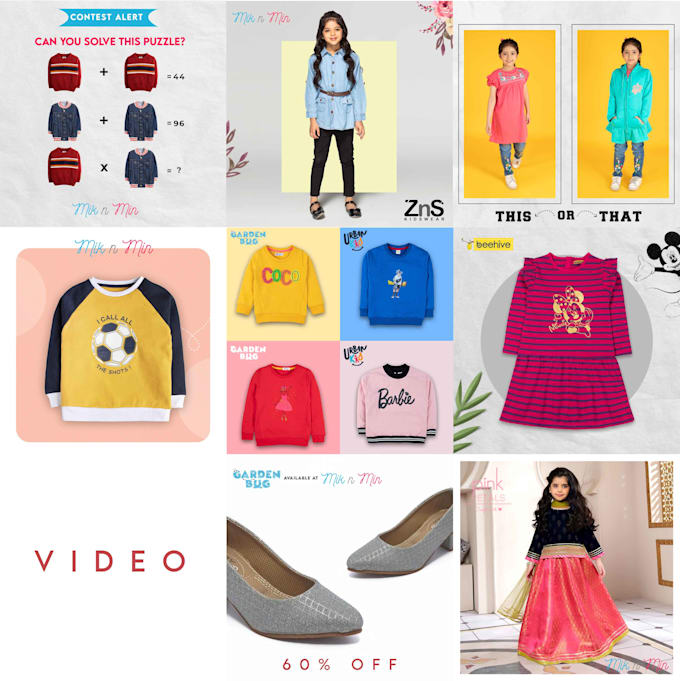 create aesthetic and elegant instagram puzzle feed and grid