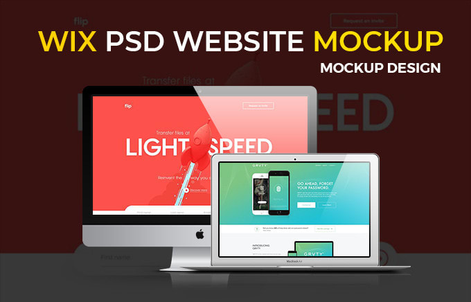 design responsive wix website mockup in 24 hours