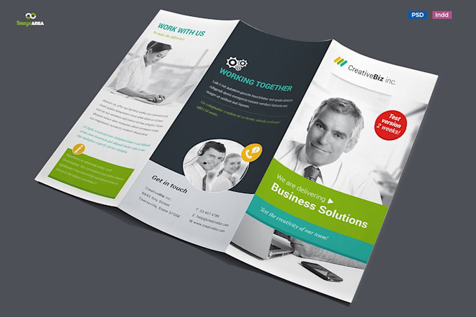 design a tri fold brochure