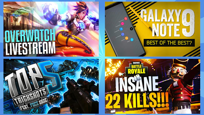 design 3 attractive youtube thumbnails in 24 hours