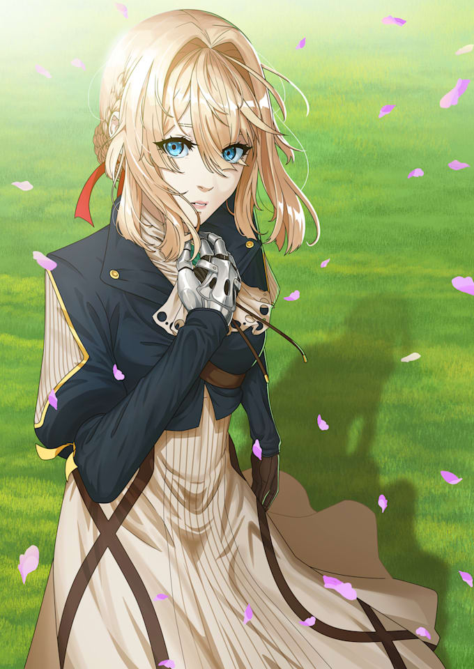 draw high quality anime style illustration