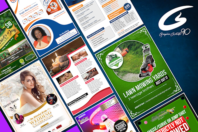 design stunning looking flyer, brochure and poster