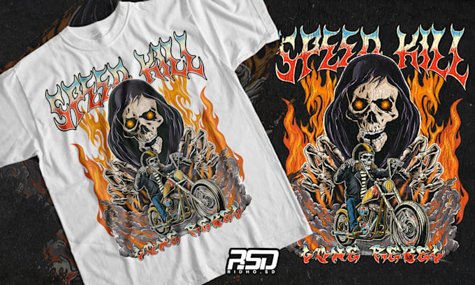 create illustrations for t shirts clothing merch in 24 hours