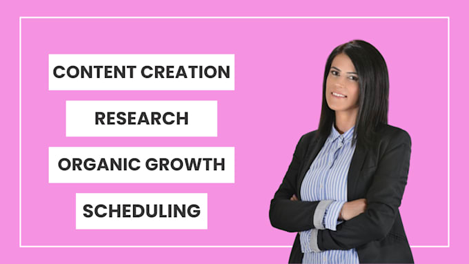 be your social media marketing manager and content writer