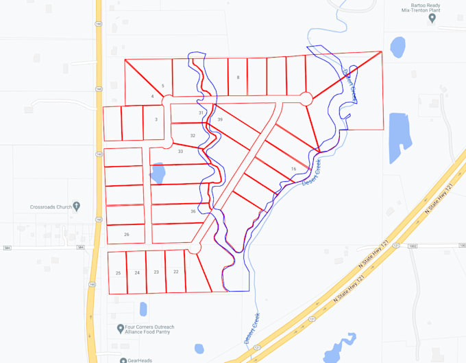 map property boundaries and measure land using google earth