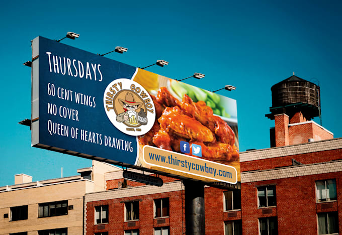 design a billboard, banner or outdoor