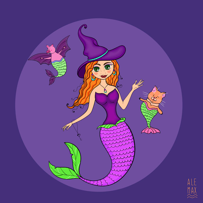 draw cartoon vector illustration