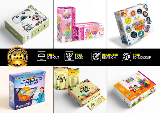 design toy, games and educational product packaging