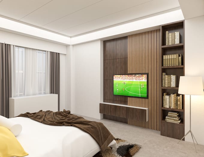 do interior design with professional 3d rendering