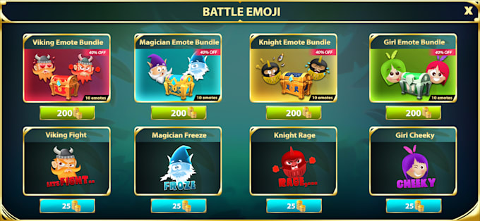 awesome customized emoji for games and social media